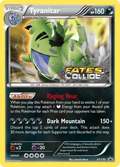 XY Black Star Promos Tyranitar Pokémon card